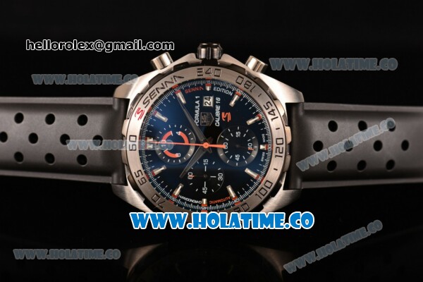 Tag Heuer Formula 1 Calibre 16 Miyota OS10 Quartz Steel Case with Blue Dial and Stick Markers - Click Image to Close